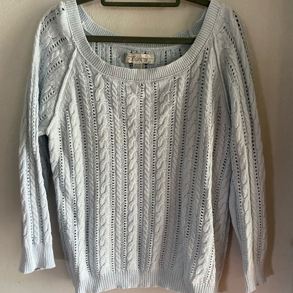 Powder blue sweater